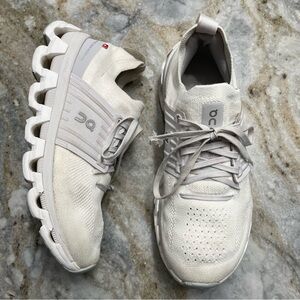 On Running Cloudswift 3 Sneakers in White Frost Women’s 7.5